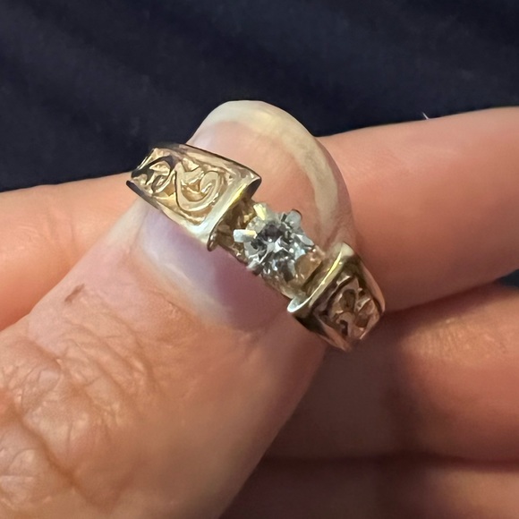 Vintage gold diamond ring 💍 - Picture 4 of 5
